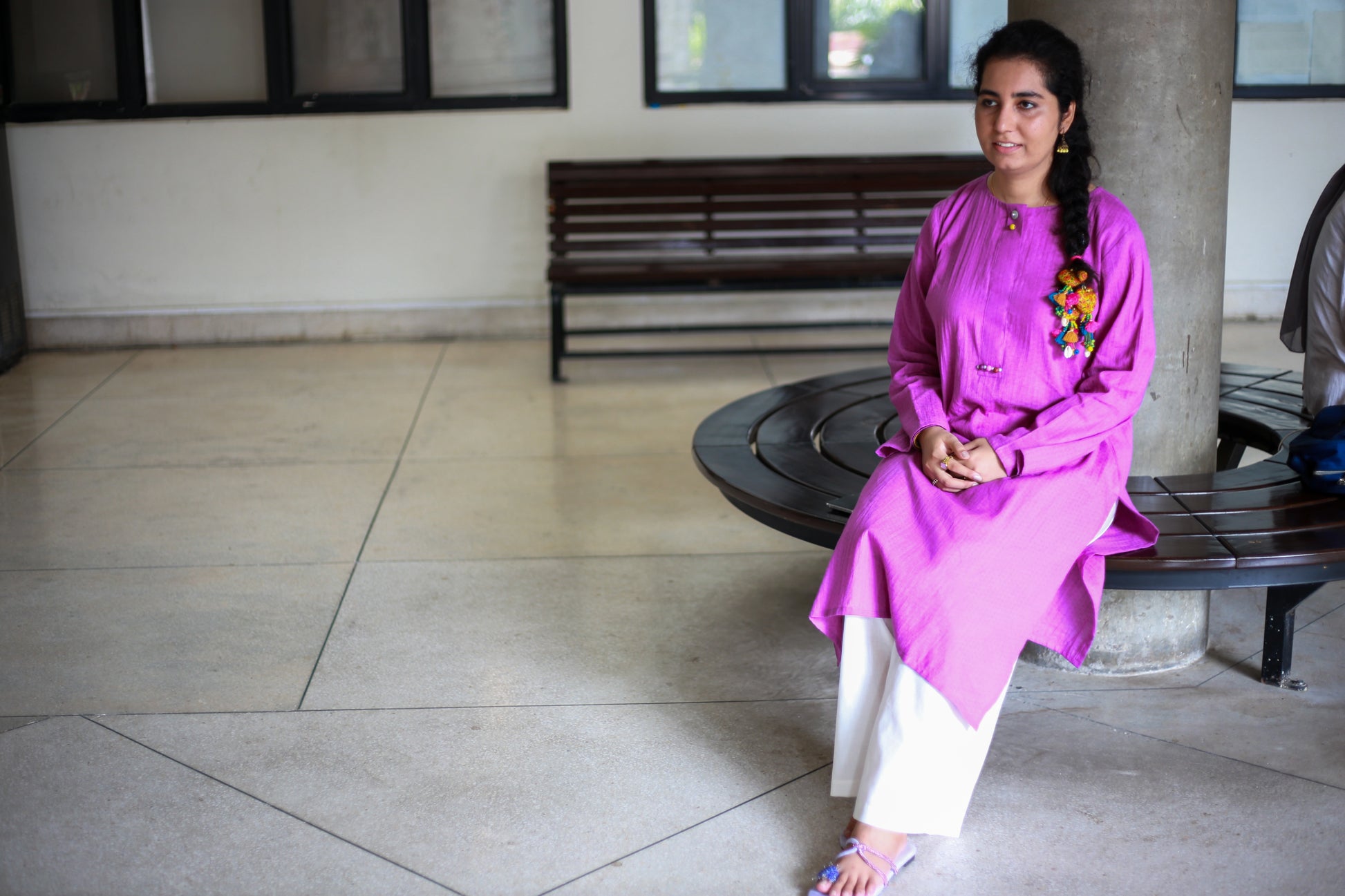 voilet spell summer kurta for girls