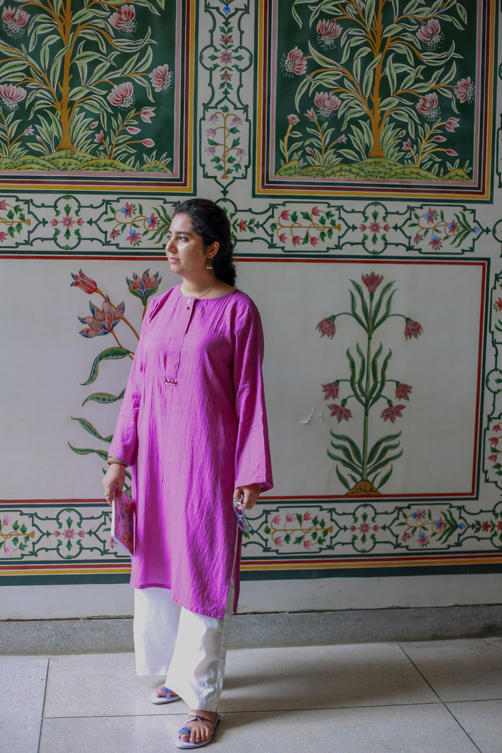 voilet spell summer kurta 