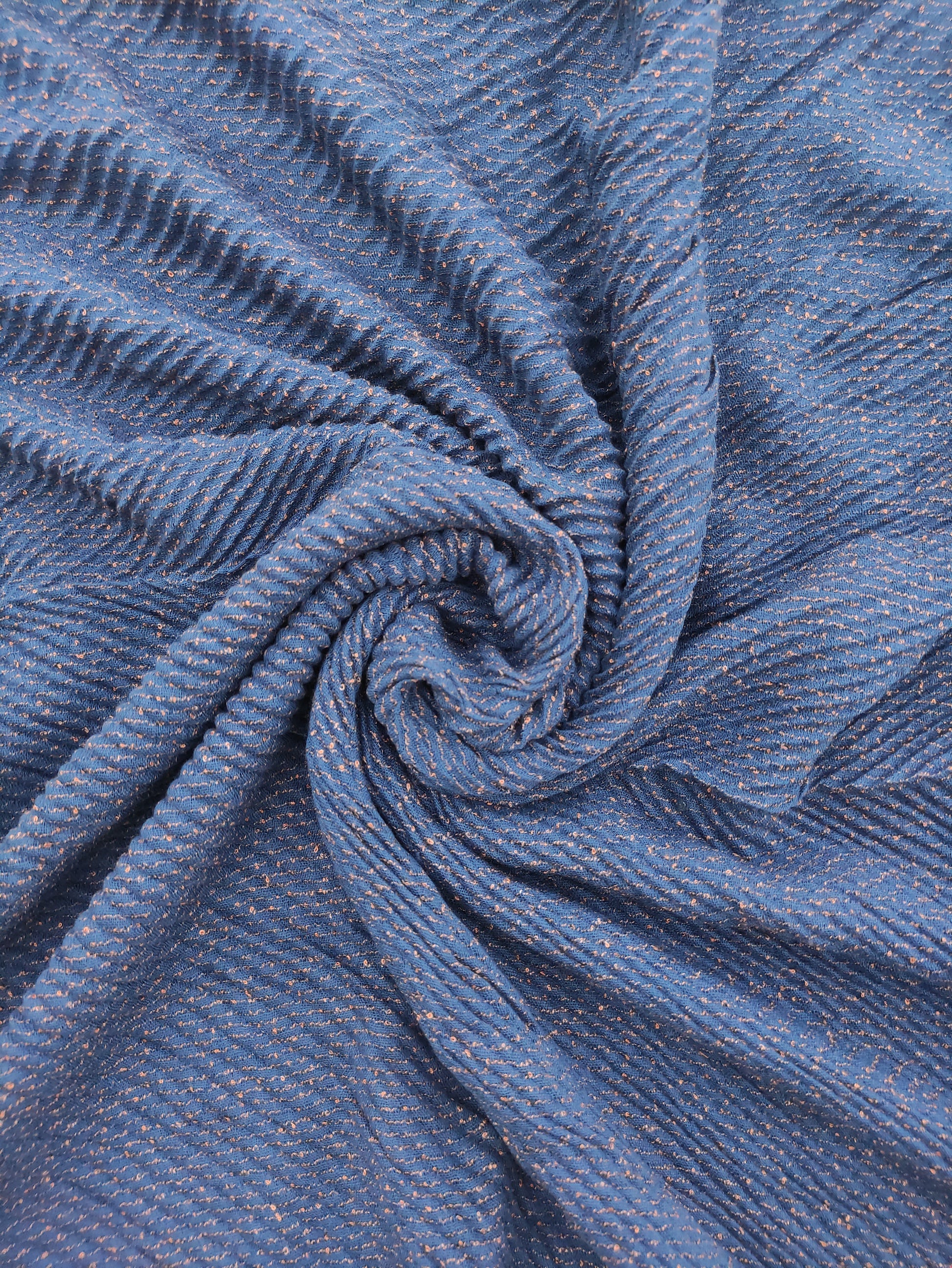 Dark Blue - Crimps Hijab