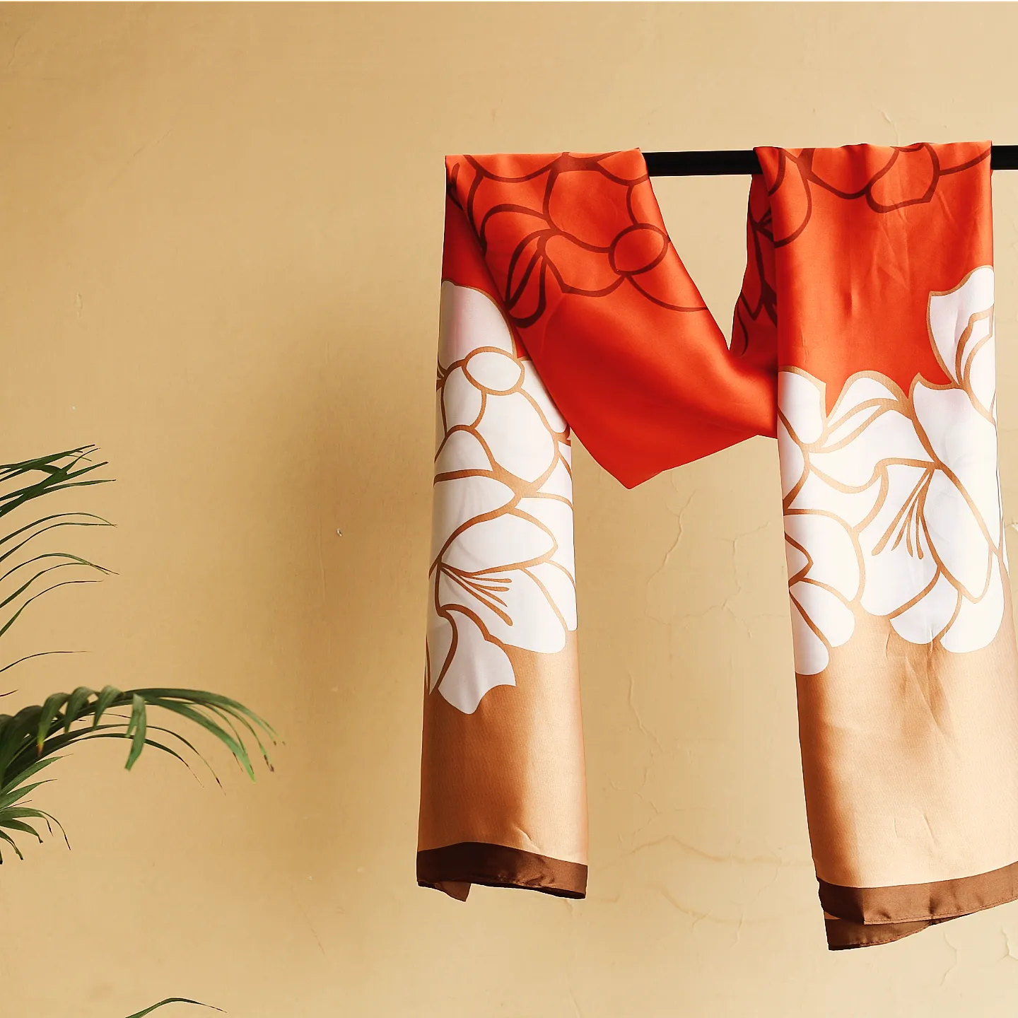 Orange Fantasy - Silk Hijab