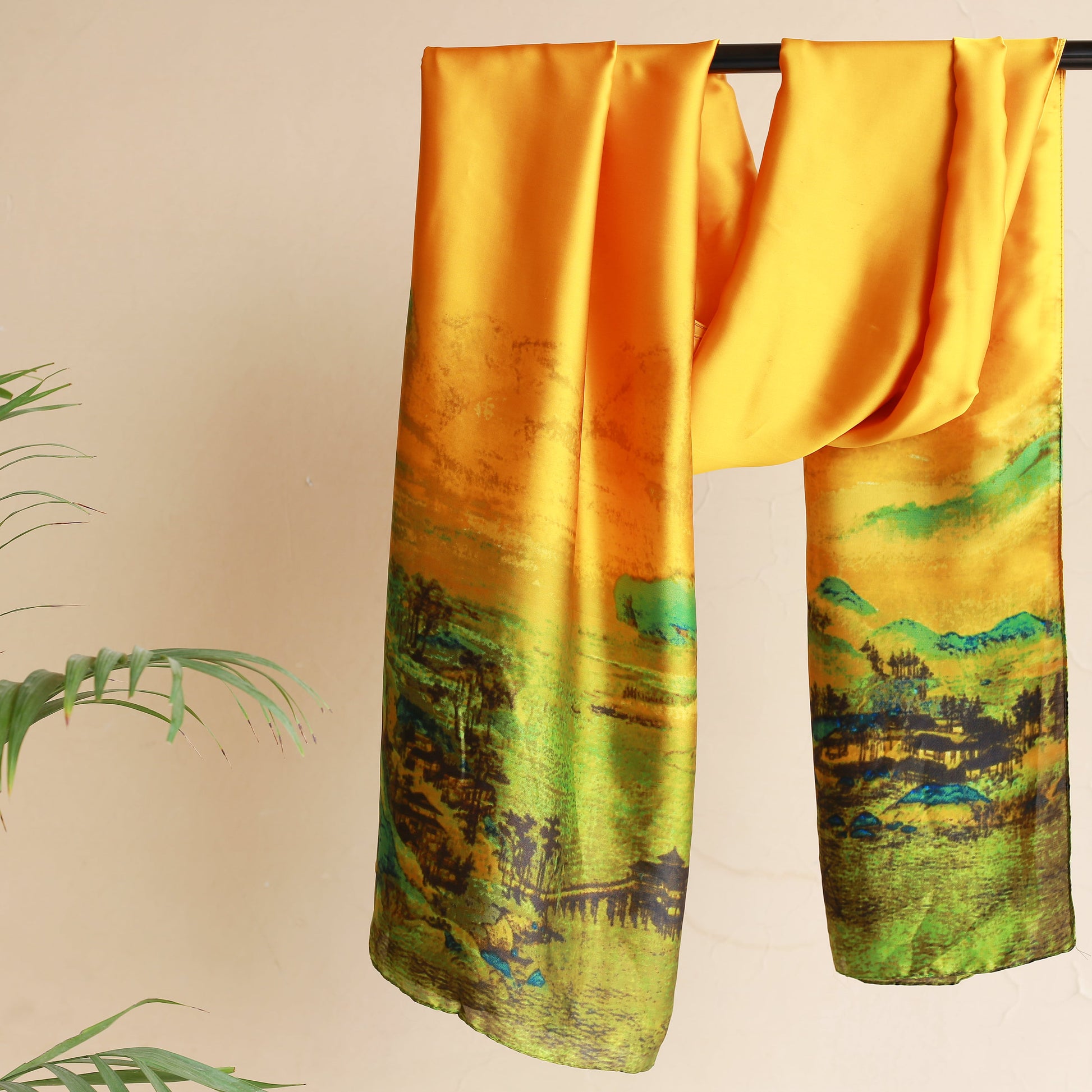 Golden Meadow - Silk Hijab