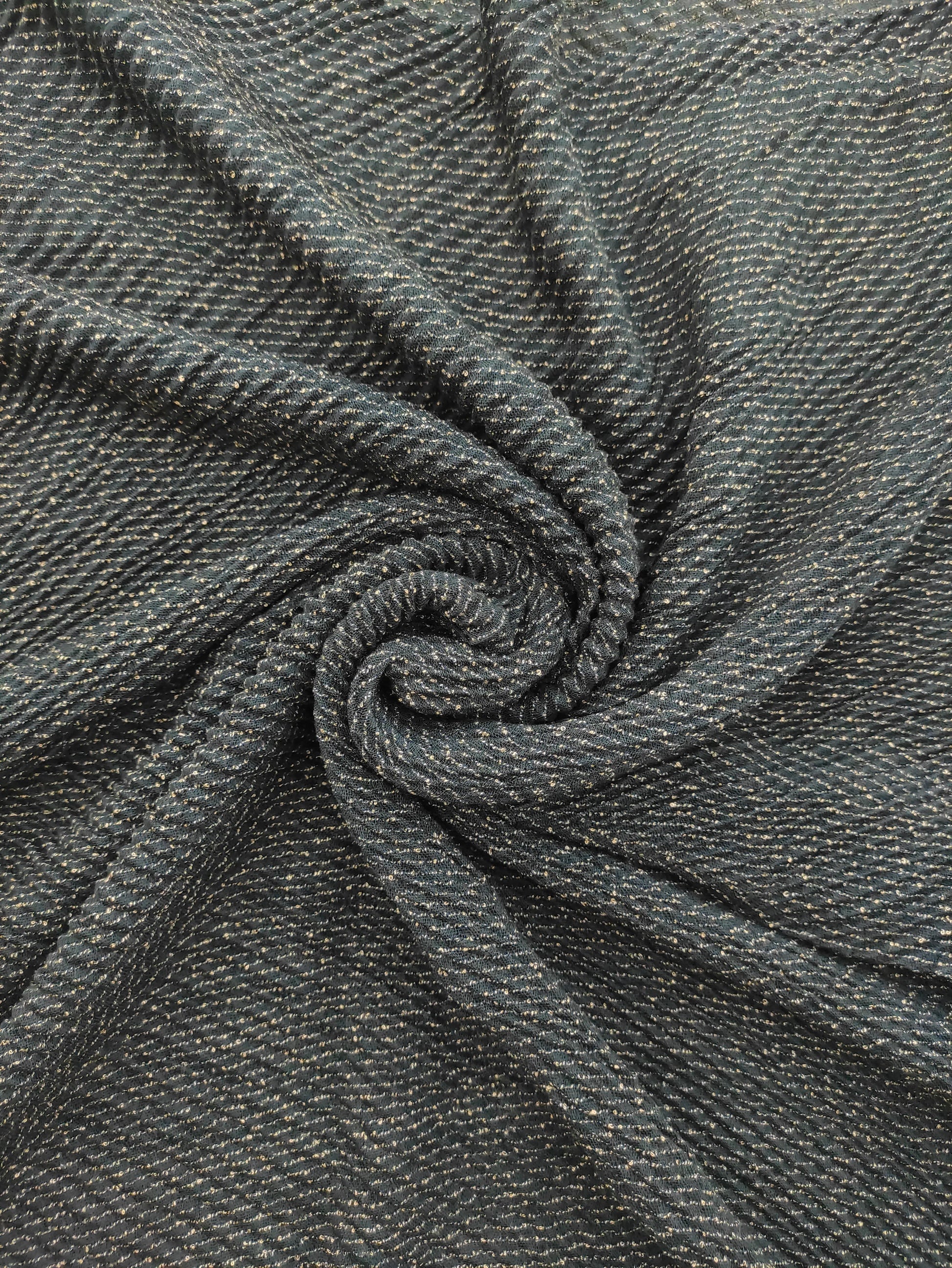 Grey and Brown - Crimps Hijab