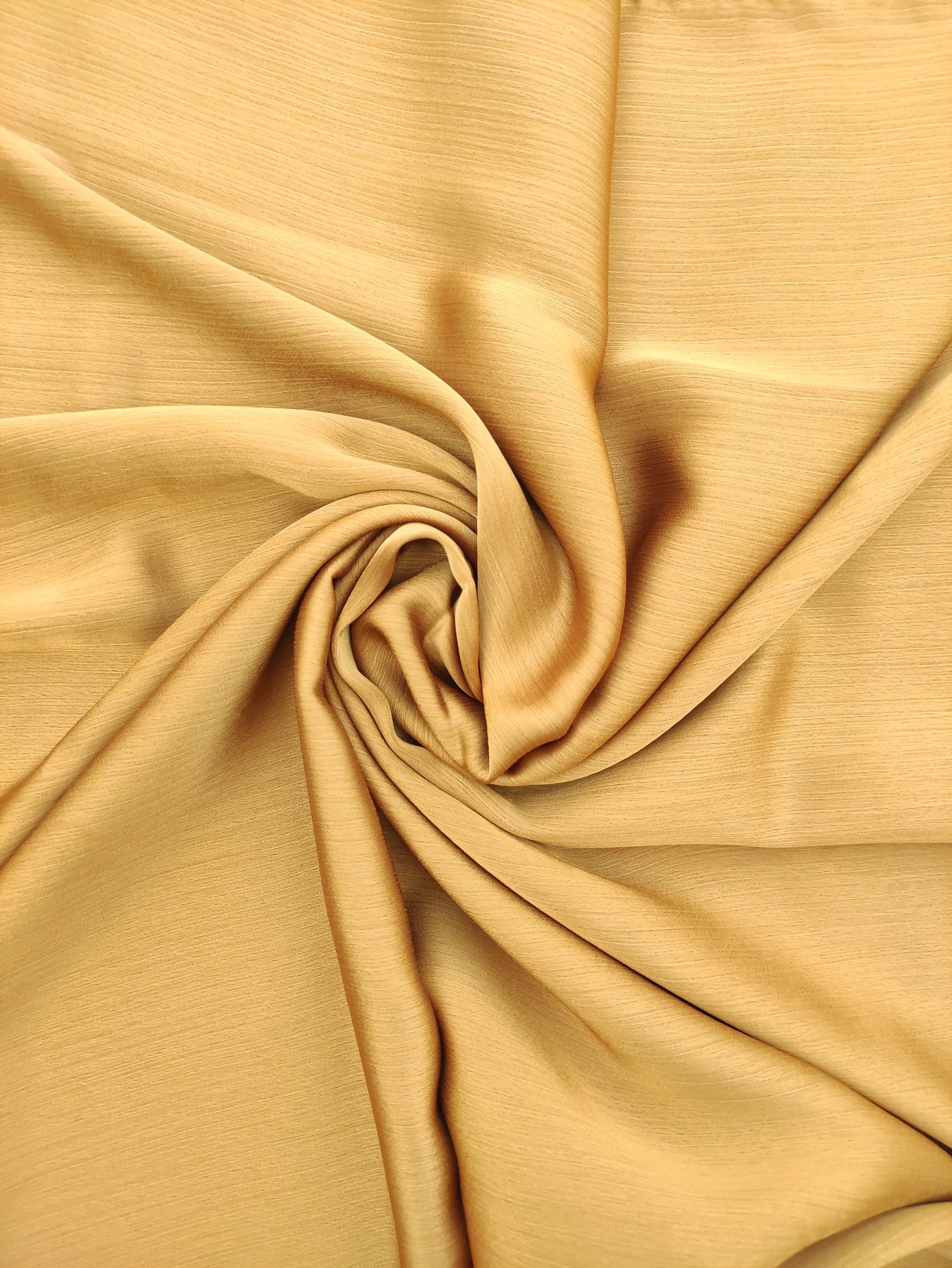 Golden Crinkle Chiffon