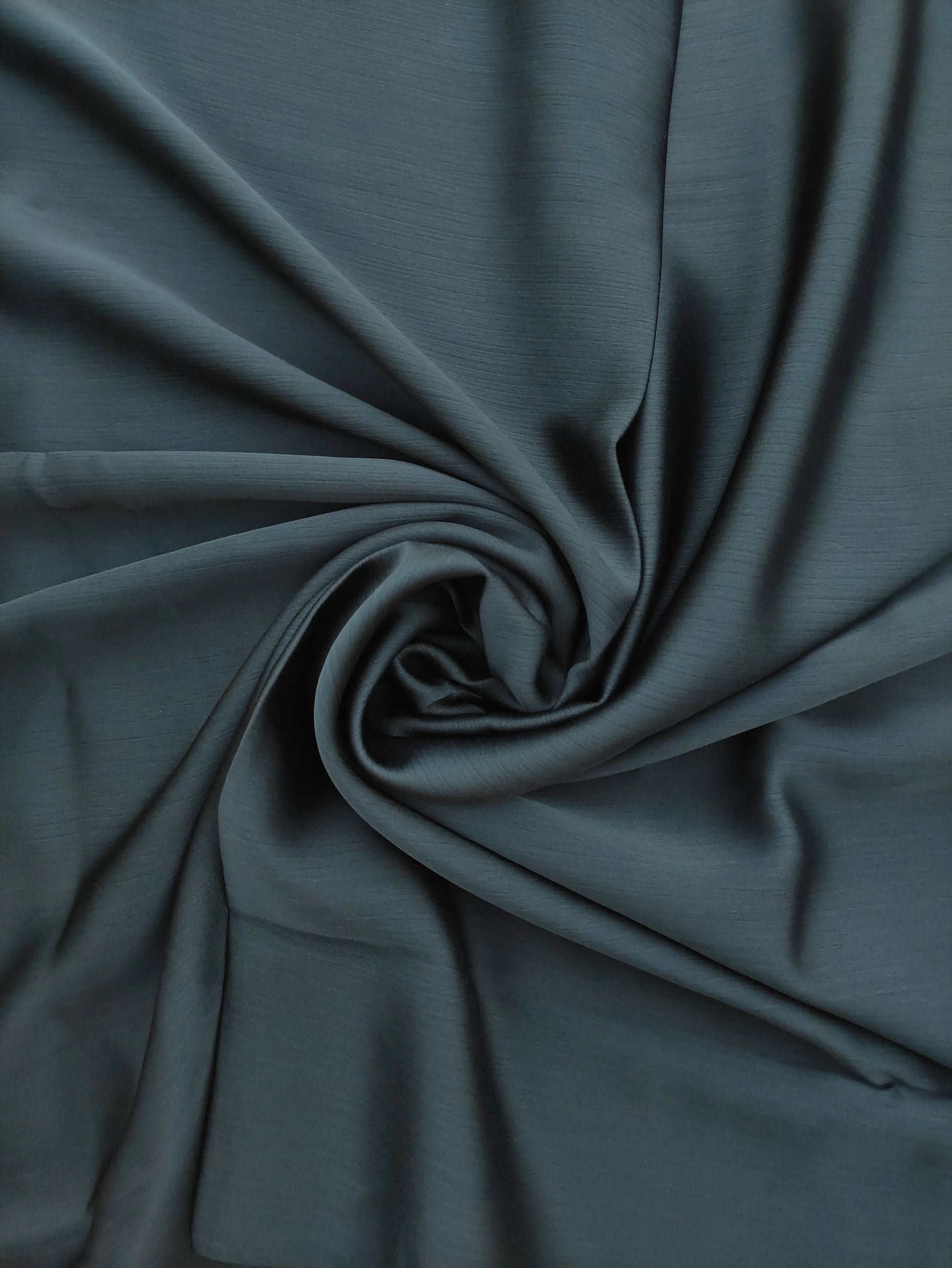 Grey Crinkle Chiffon