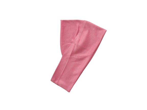 Pink fabric swatch on a white background