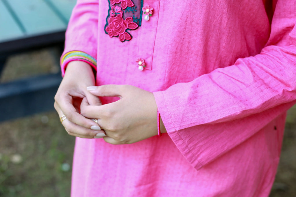 Tickle Me Pink summer kurta | ladies summer kurta collection